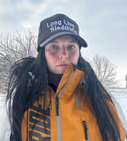 Black Trucker Hat (White Font)
