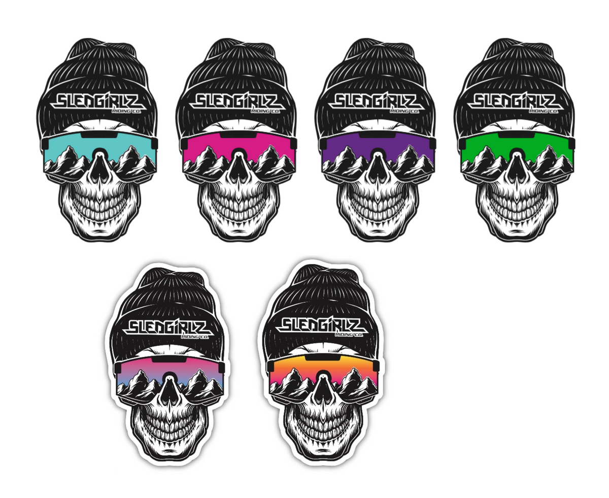 Skull Decal – Sled Girlz Riding Co.