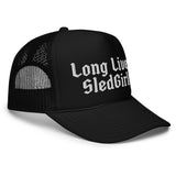 Black Trucker Hat (White Font)