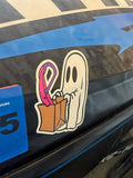 Spooky Pinkski Sticker
