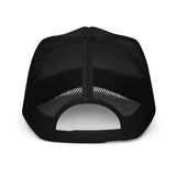 Black Trucker Hat (White Font)