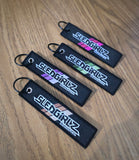Striped (Green) Key Tag